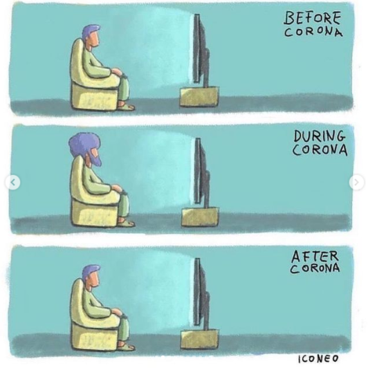 Gambar Kocak Tentang Bayangan Sebelum Dan Sesudah Corona Ini Bikin Cekikikan